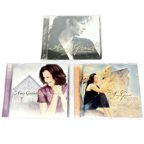 Amy Grant 3 CDs Legacy Rock of Ages Behind the Eyes Contemporary Gospel Church - Picture 1 of 15